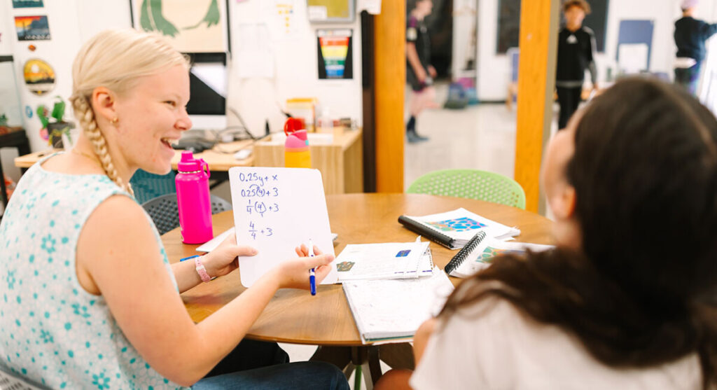 Middle School learning math
